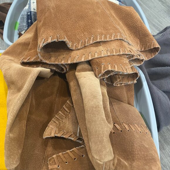 Boho Suede Floral Embroidery Jacket XS/S - Picture 14 of 15